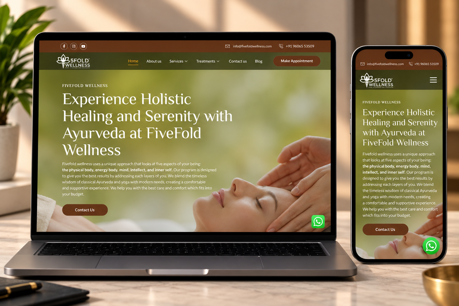 Fivefold Wellness — project by Nectar Pix